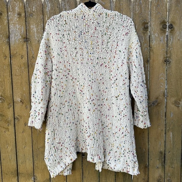 Altar’d State Knit Confetti Speckled Open Front Cardigan Sz XS - Picture 11 of 12